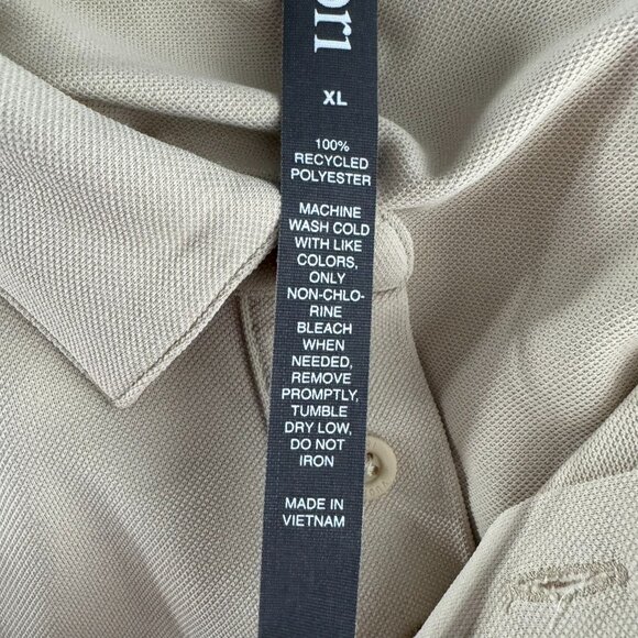 Vuori Gamepoint Polo Shirt Mens XL Short Sleeve Cashew Solid Polyester TP-3468 - Picture 7 of 12